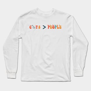 Less People More Cats Long Sleeve T-Shirt